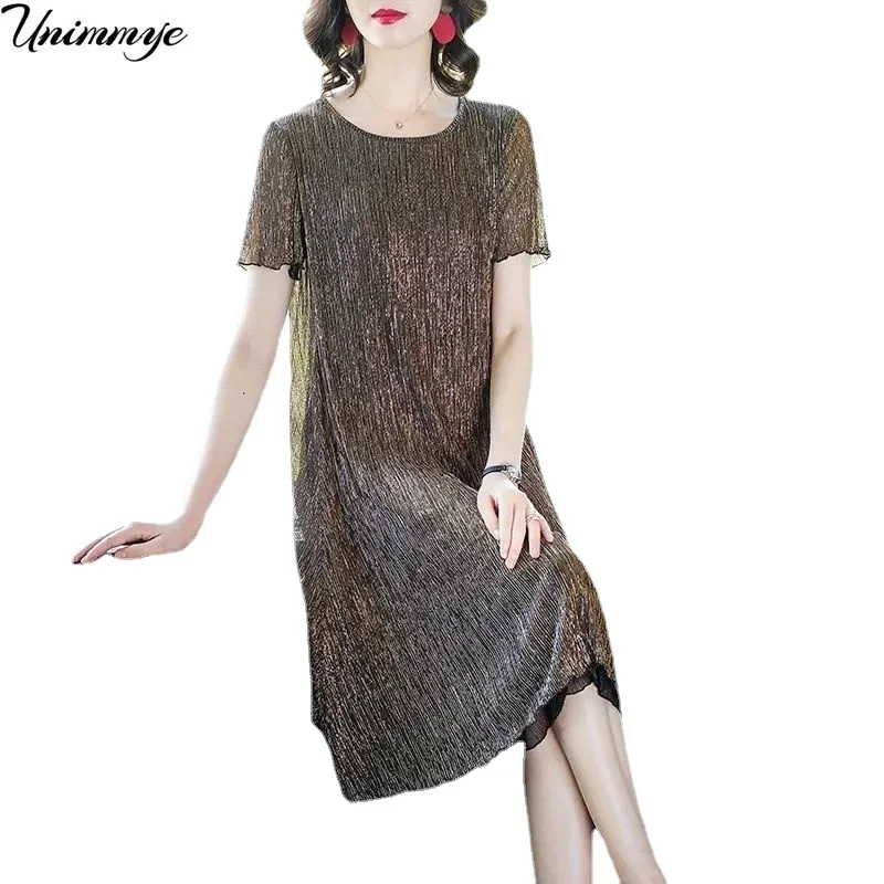 

Plus Size 3XL Loose Mesh Midi Dress Women Short Sleeve Summer Dress Casual Dresses Elegant Bodycon Party Vestidos De Fiesta J418