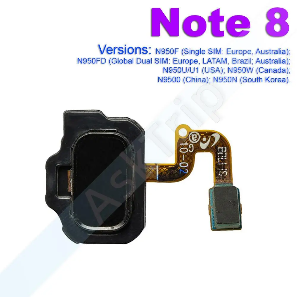 Оригинальная Кнопка Home для Samsung Galaxy Note 4 5 7 8 9 10 20 Plus Lite Ultra Fingerprint Flex |