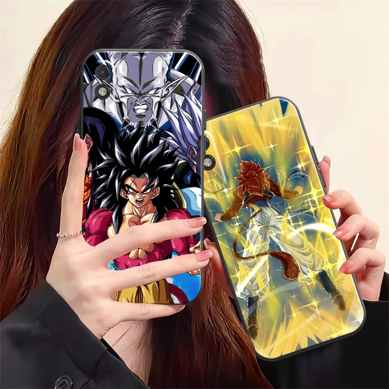 

Japanese Anime Dragon Ball Phone Case For Xiaomi Redmi 9 9i 9AT 9T 9A 9C 10 Note 9 9T 9S 10 10 Pro 10S 10 5G Black Funda Back