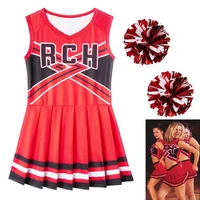 bring it on cosplay costume cheerleader movie rch printed top skirt beautiful girl cheerleaders uniform girls united cos outfits