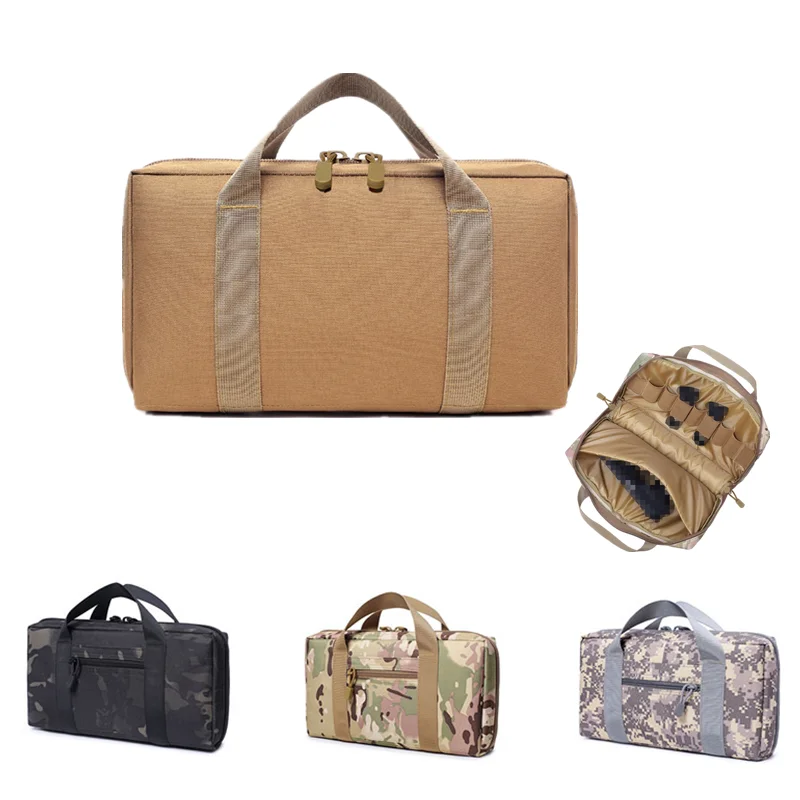 

Tactical Pistol Gun Bag Case for Glock 17 Beretta Universal Concealed Handgun Storage Bag Magazine Pouch Hunting Accessories