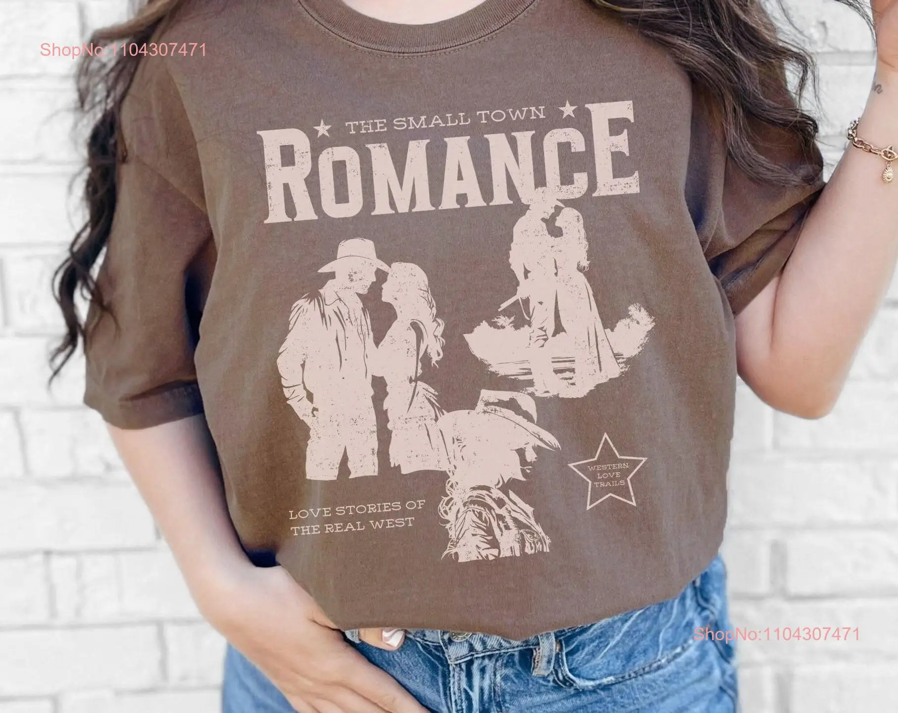 Ковбойская романтическая футболка Reader Western Vintage Cowgirl Smutty Book Ретро Книжная мама с