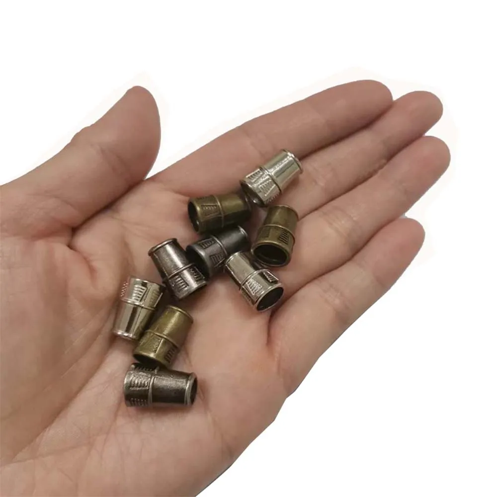 

100pcs Nickle/Black nickle/Bronze Zinc alloy Without Lid Cord Lock Ends Toggle Clip Rope for Sportswear Backpack Bags DIY Kits