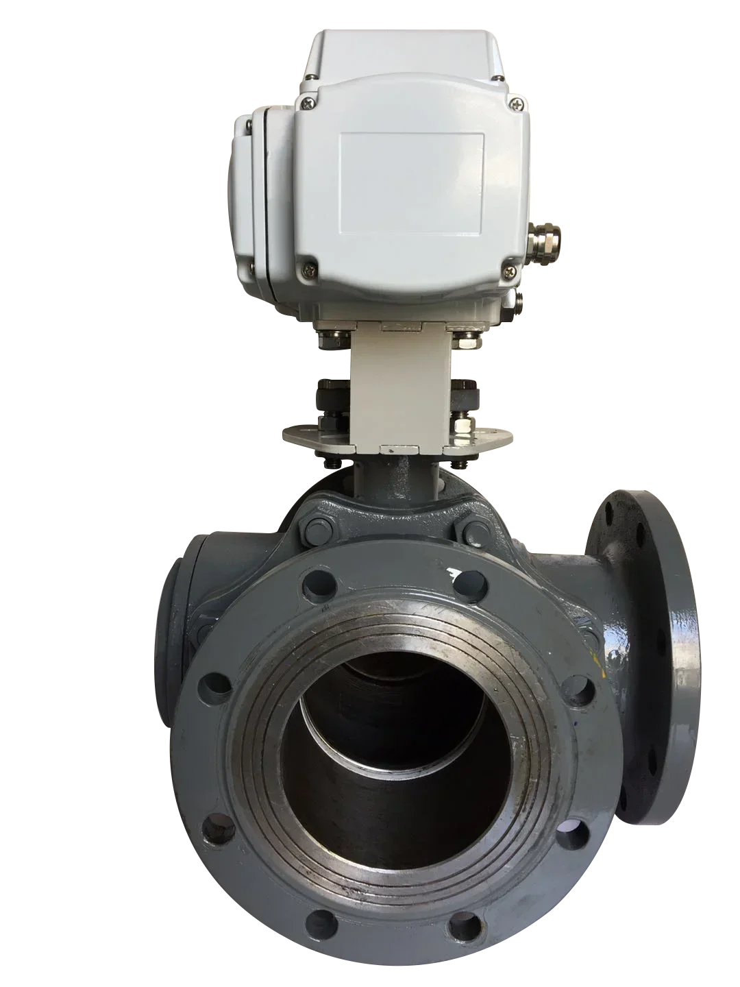 Привод 220 В 24 постоянного тока T L тип CF8M Фланцевый шаровой кран из нержавеющей