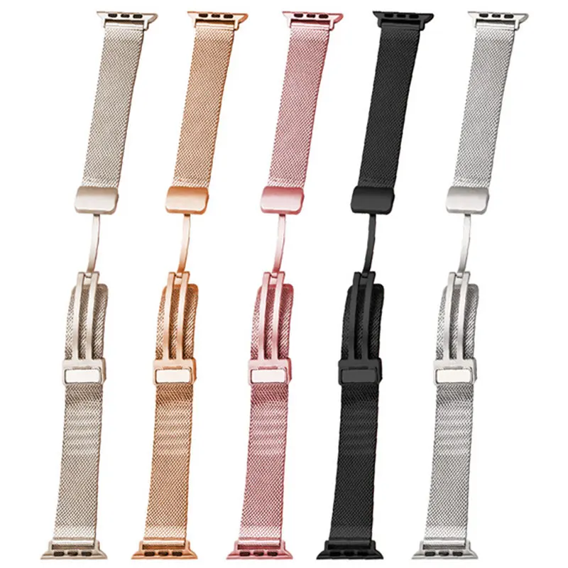 

Milanese Loop For Apple Watch Ultra Band 49mm 44mm 45mm 40mm 41mm 42mm 38mm Wrist Magnetic Bracelet iWatch 7 SE 3 4 5 6 8 Strap