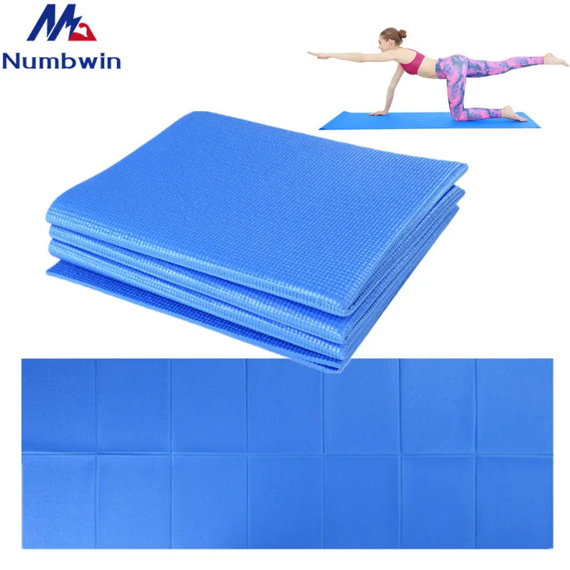 

PVC folding yoga mat, exercise and fitness mat, sit up blanket, portable and foldable cross-border Amazon