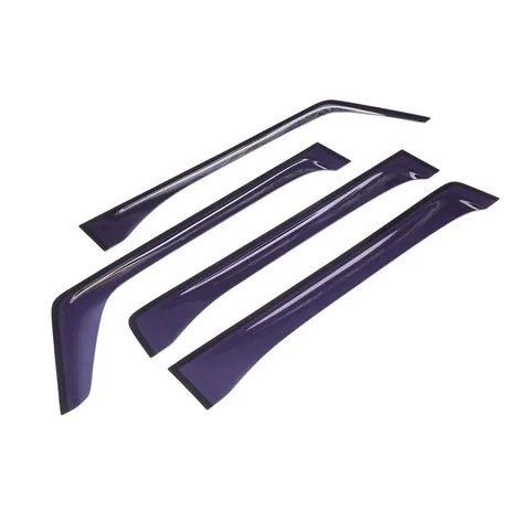 4 шт. ABS затемняющие дымчатые защитные ограждения для бровей, канальный комплект отделки оконного вентиляционного козырька для внедорожника Hummer H2 H3 2005-2009