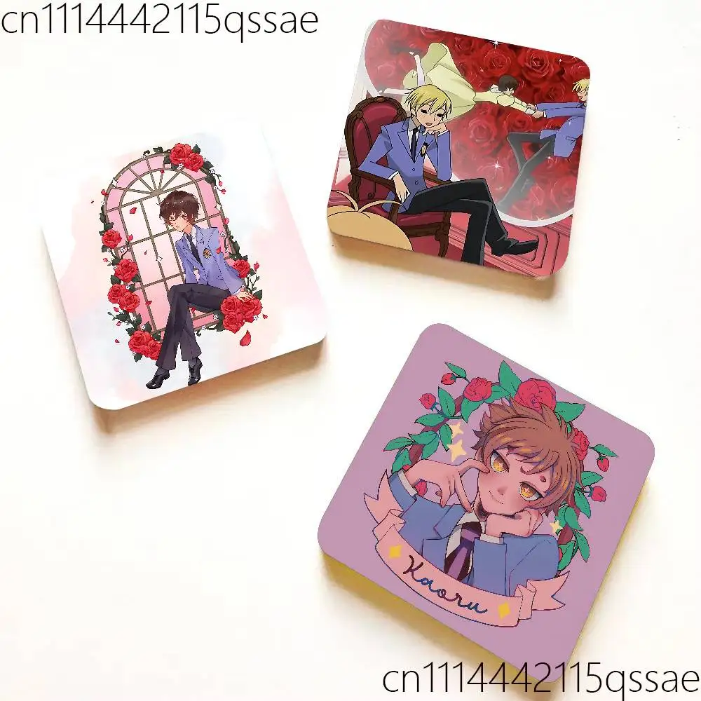 Фото OHSHC O-Ouran High School Акриловые магниты на холодильник Квадратные наклейки Декор для кухни и офиса Креативный подарок на день рождения №2