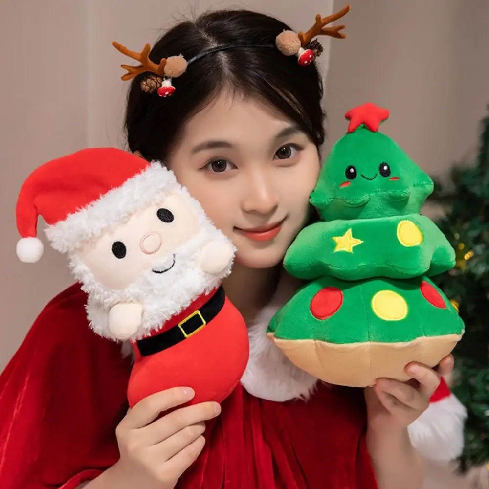 Kawaii плюшевая рождественская кукла Клаус/Пингвин/Эльф/Рождественская елка 25 см