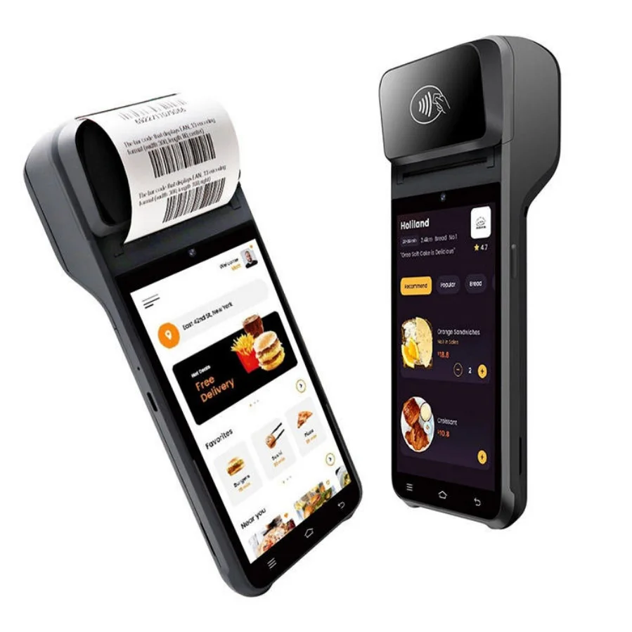 5,5-дюймовый портативный POS-терминал на Android 14 с 2D-сканером QR-кодов, NFC, Bluetooth, 4G, WiFi для управления логистикой в ресторанах. (art.: 3920dd069a852) - 3920dd069a852