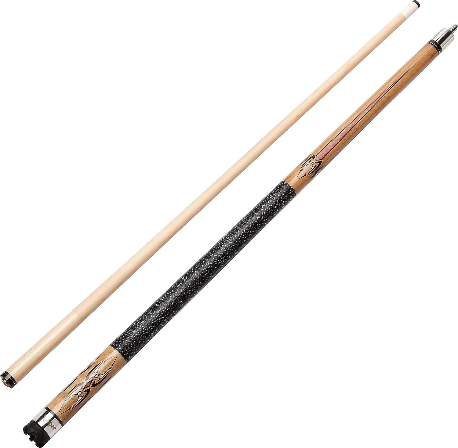 

Sinister 58" 2-Piece Billiard/Pool Cue, Natural Ash with Amber/Black Points