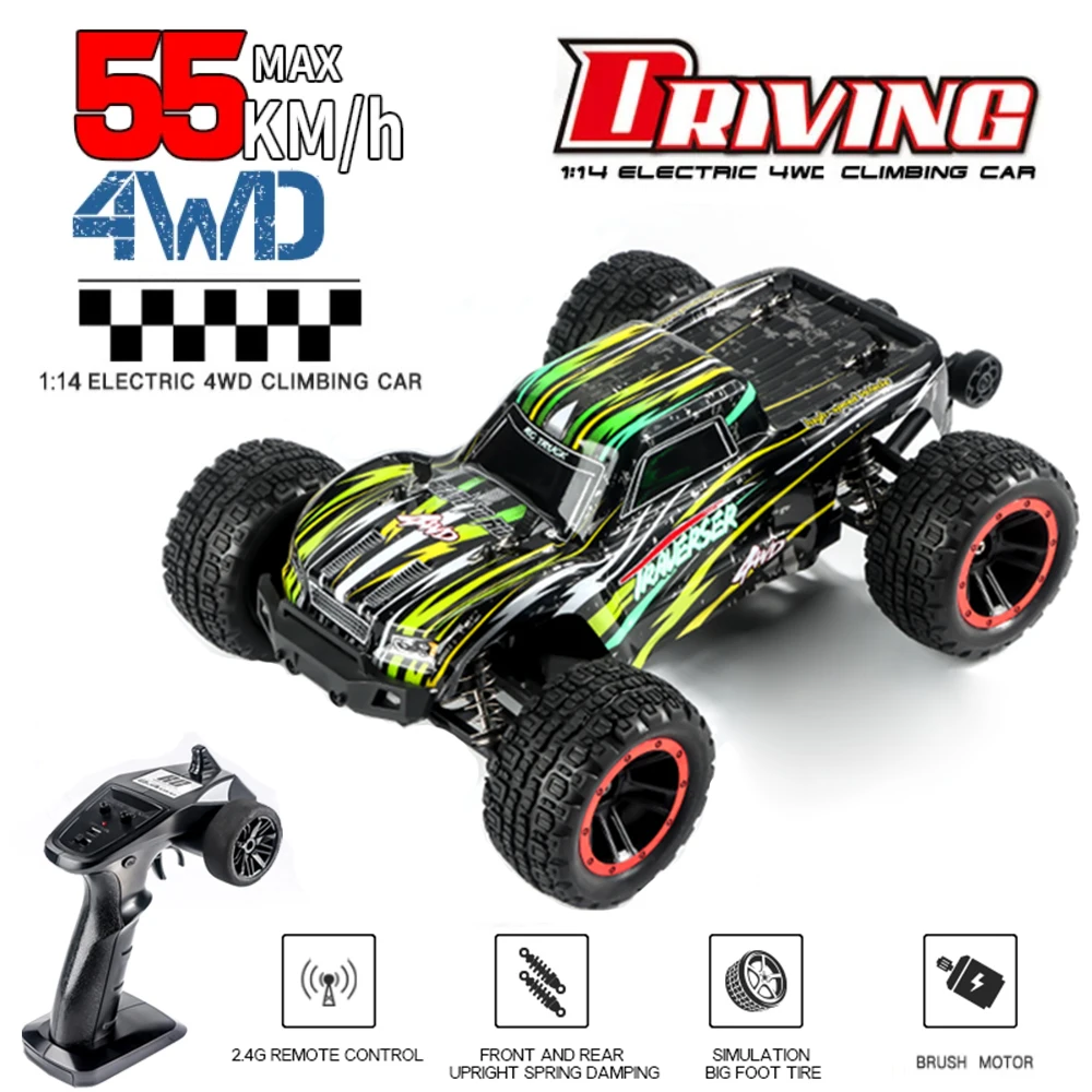 HAIBOXING HBX T10 4WD High-Speed Car Electric Remote Control Climbing Off-Road 2.4g Racing Drift RC Truck Model VS Wltoys 144001