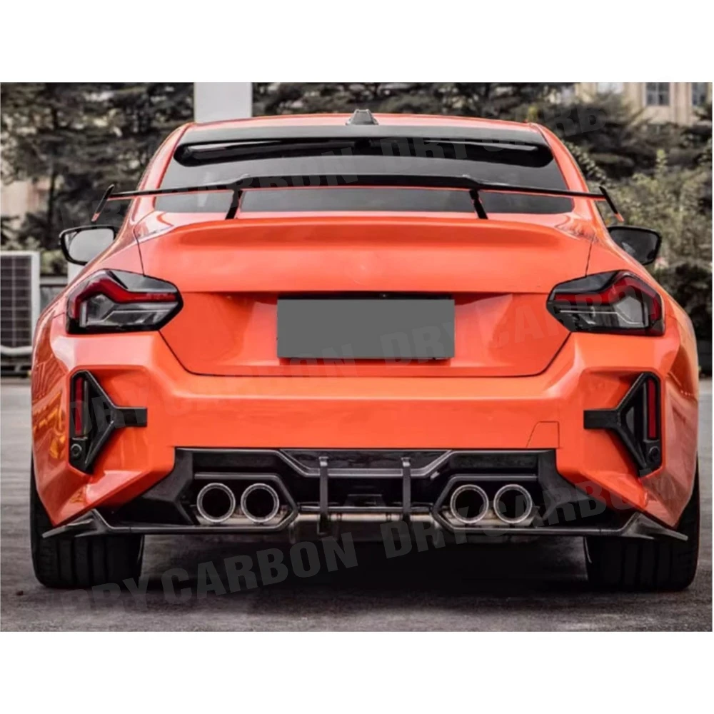 Фото Для BMW 2 серии G87 M2 2023+ S Style Dry Carbon Fiber Tech задний бампер, диффузор для губ, разделитель, диффузор для губ, подбородок, комплекты кузова, детали №5