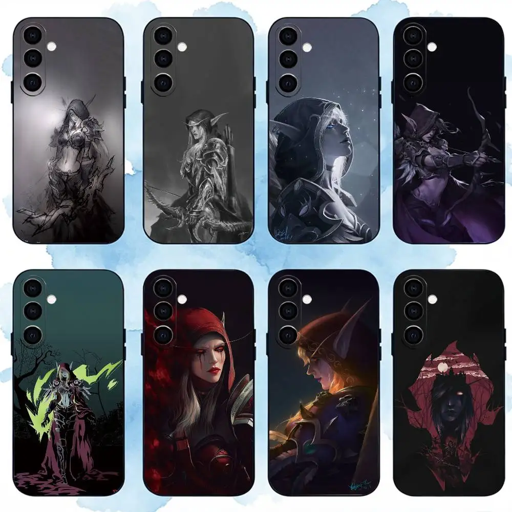 Фото Чехол для игрового телефона S-Sylvanas W-Windrunner, черный, силиконовый, мягкий, для Samsung Galaxy A73, A72, A71, A70, A53, №1