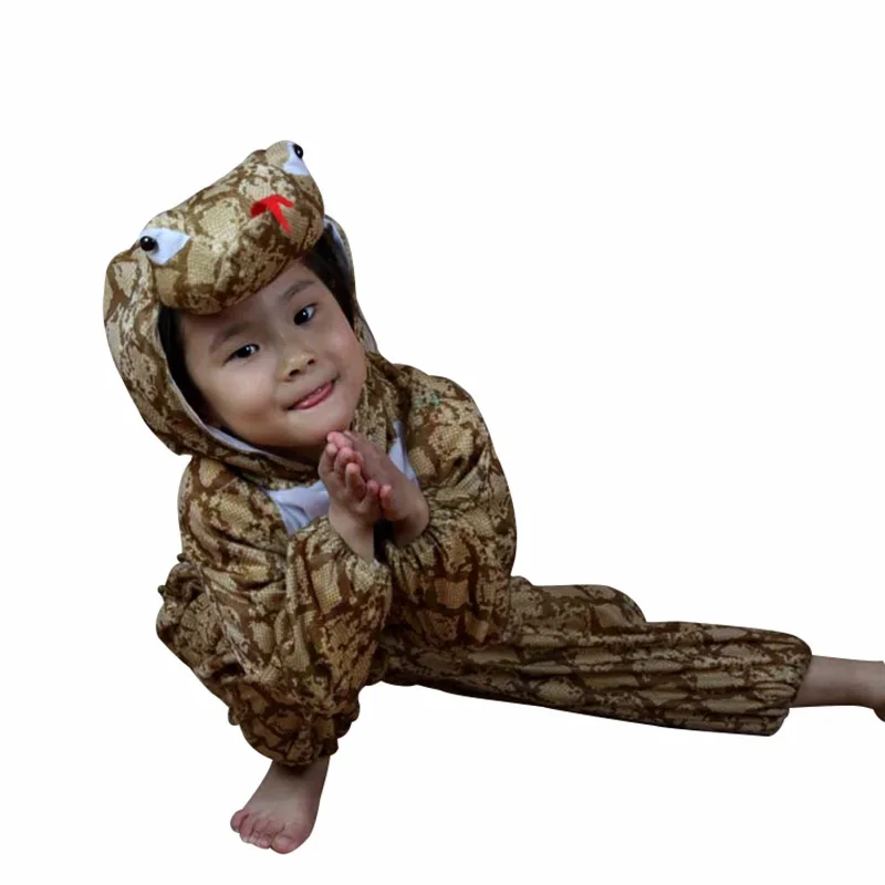 Камуфляжный костюм змеи-кобры Детский для косплея с животными комбинезон