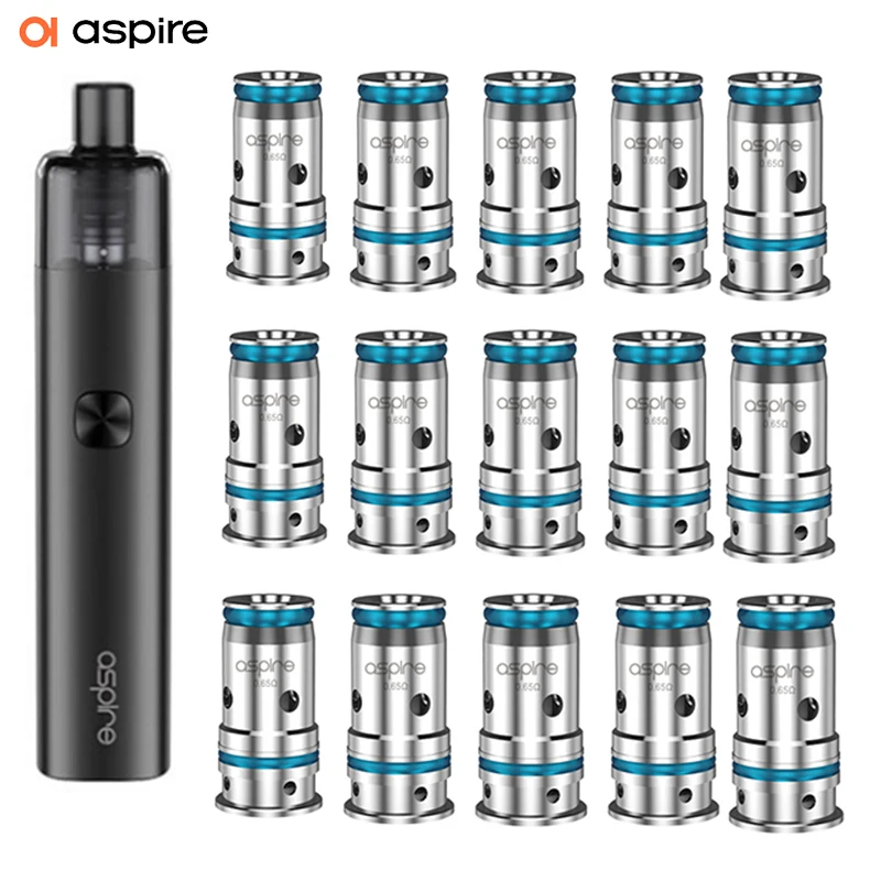 Electronic Cigarette Aspire AVP CUBE Kit Plus15PCS AVP Pro Coils 0.65/1.15ohm E-cigarette Vaper Pod System Kit E-Cig Vaperizer