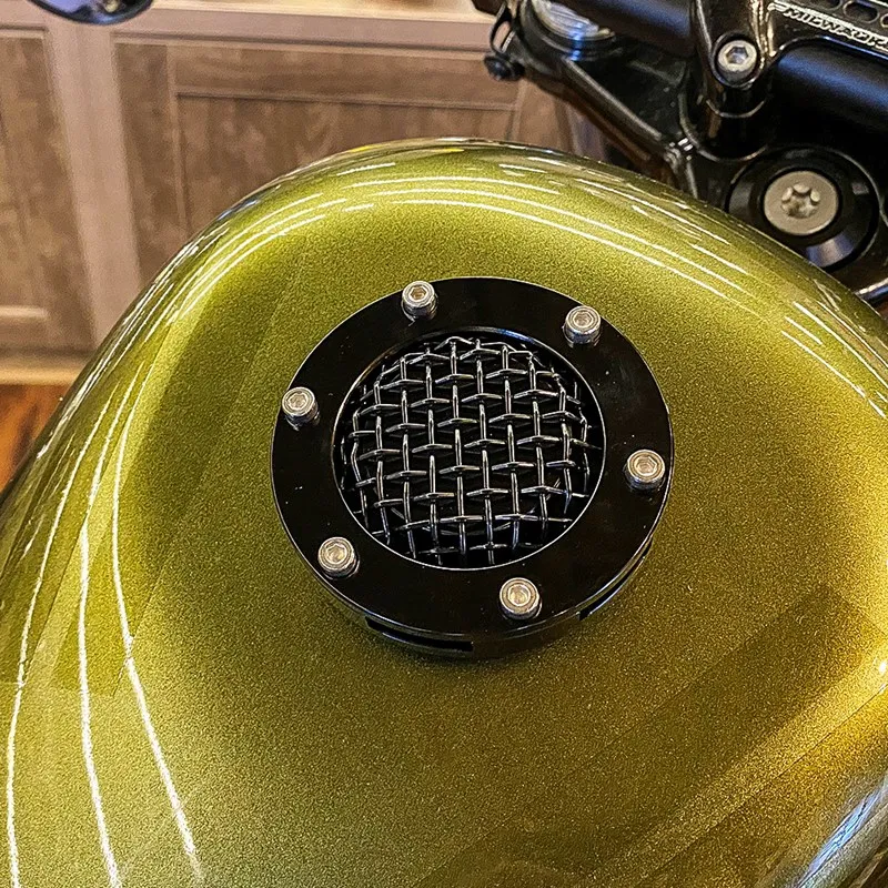 Алюминиевая крышка топливного бака с ЧПУ для мотоцикла сетчатая газа Sportster XL 883 1200
