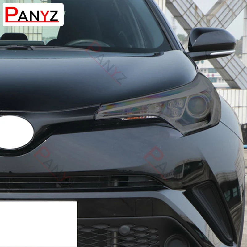 

Car Headlight Protective Film Headlamp Restoration Transparent Black TPU Sticker For Toyota CHR 2018-2020 AX10