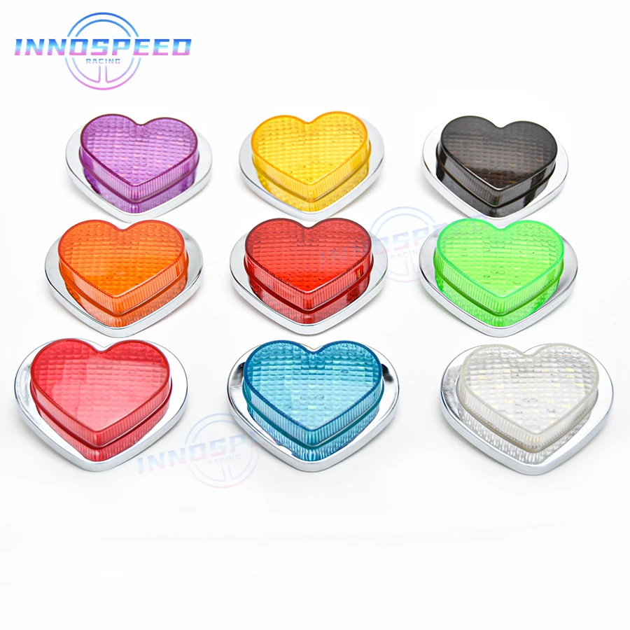JDM автомобильные аксессуары 12 В в форме сердца