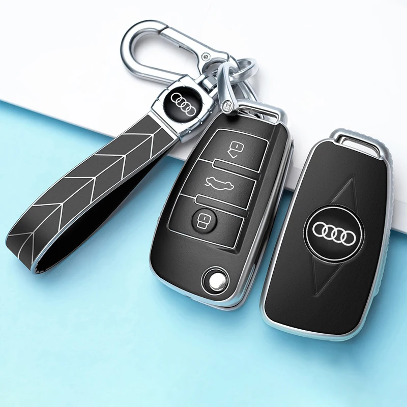 

Soft TPU Car Key Case Cover Shell for Audi A1 A3 8P 8L A4 A5 B6 B7 A6 A7 C5 C6 4F Q3 Q5 Q7 TT S3 S4 S6 RS Holder Protector Fob