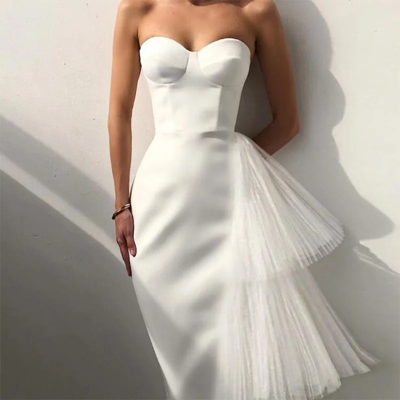 

GORA Fashion 2022 New Women Sexy Off the Shoulder Ruffles Bodycon Mid-calf Dress Rayon Bandage Celebrate Birthday Party Dress