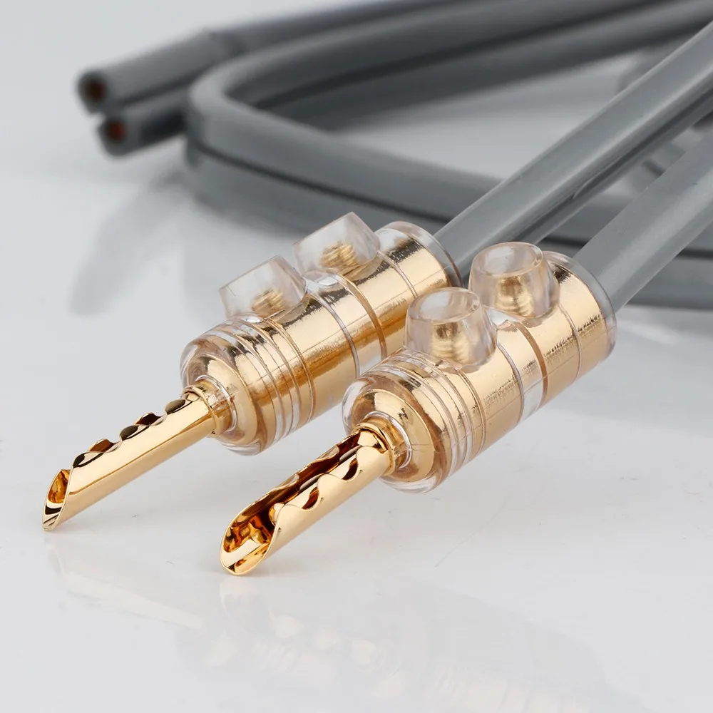 Banhado a Ouro 5mm para Áudio de Alta Banana Conector Plugues Fidelidade Amp cd Player Cabo Alto-falante Ba1475 4 Pçs 24k Bfa