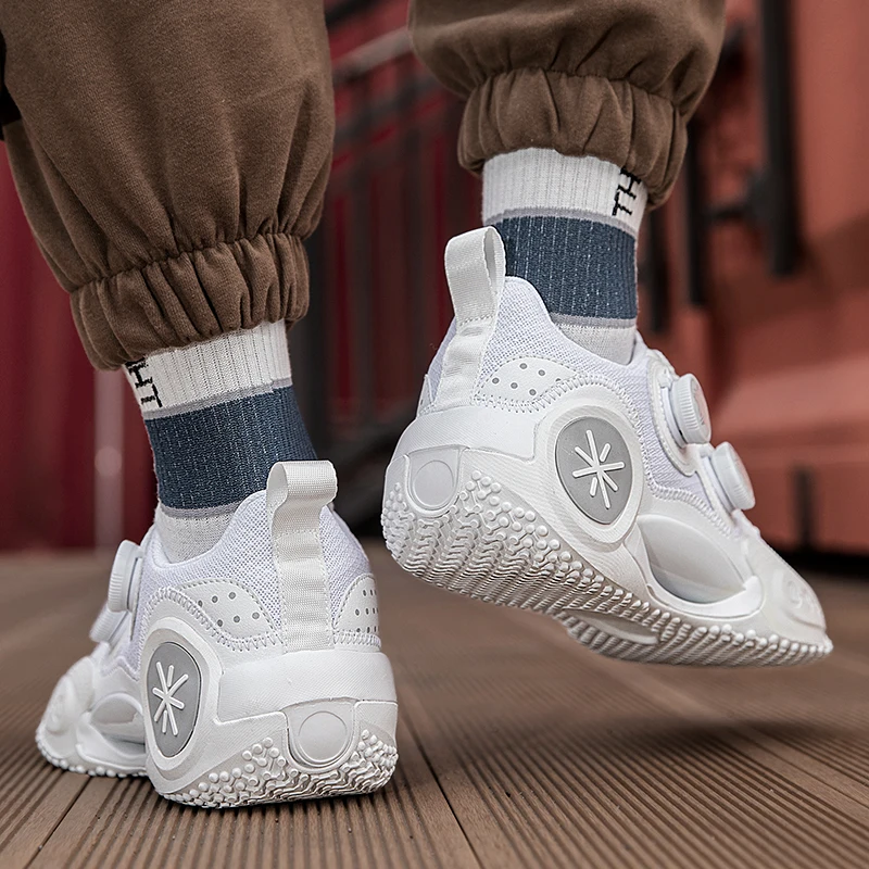 QNX-716 Pro. Mens Basketball Sneakers with BOA Wearable Gym Training Sports Shoes for Kids Breathable Cushion Basketball Shoes