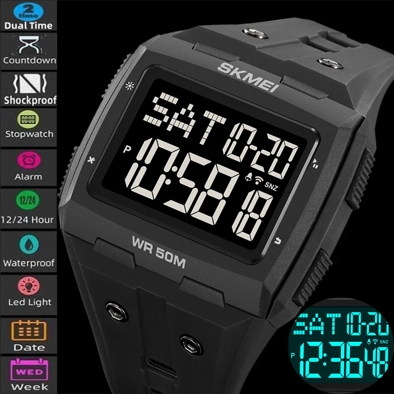 Мужские наручные цифровые часы Skmei