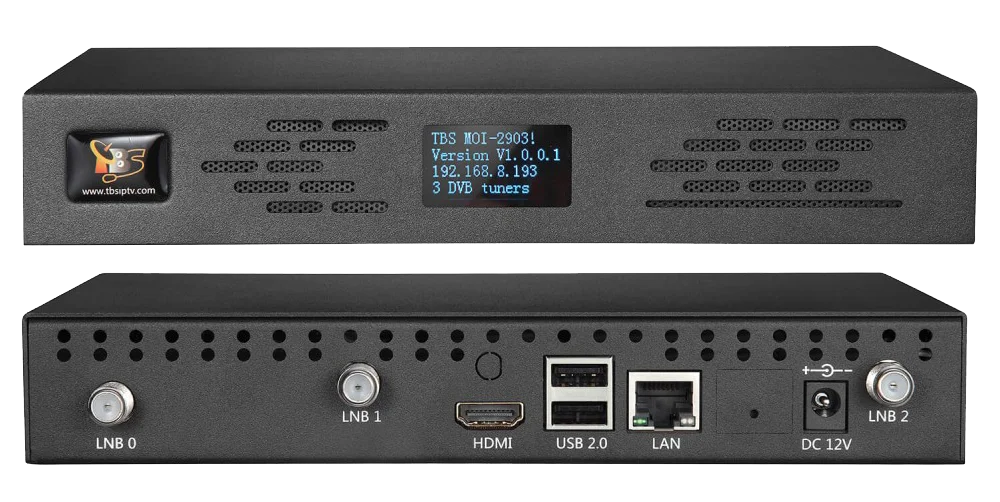 Фото TBS2903 MOI Plus 3 X DVB-S2/S IP-шлюз/мини-сервер для передачи бесплатных спутниковых ТВ-каналов в IP-потоки №3