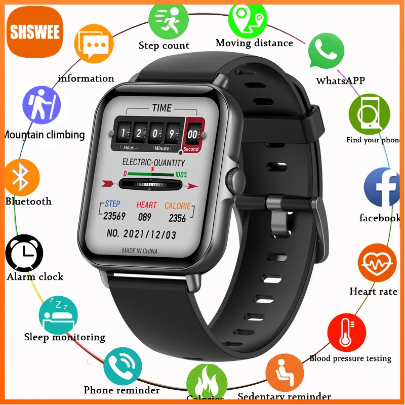 

For Xiaomi Huawei Bluetooth Answer Call Smart Watch Men Dial Call Fitness Tracker IP67 Waterproof Smartwatch Women +Box