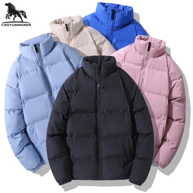 Men's Women's Jacket Stand Collar mens Parka Winter New Thick and Warm Jackets Fashionable leisure coat Street Wear coats 2208
