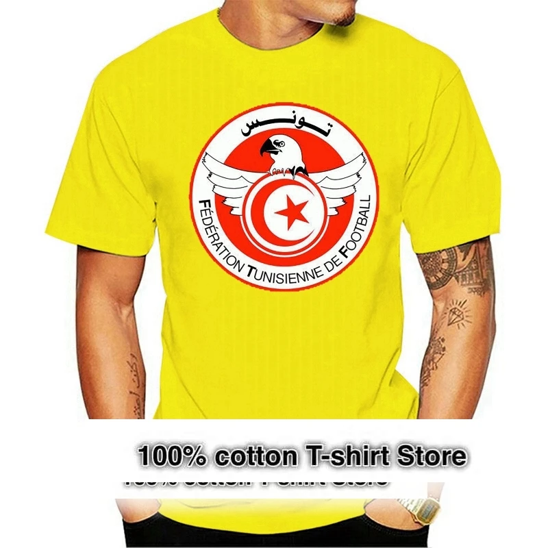 

Tunisia 2021 T Shirt Men Legend Soccers 2021 Man Op Neck Designer Adults Casual Tee Shirt Fitted T Shirts