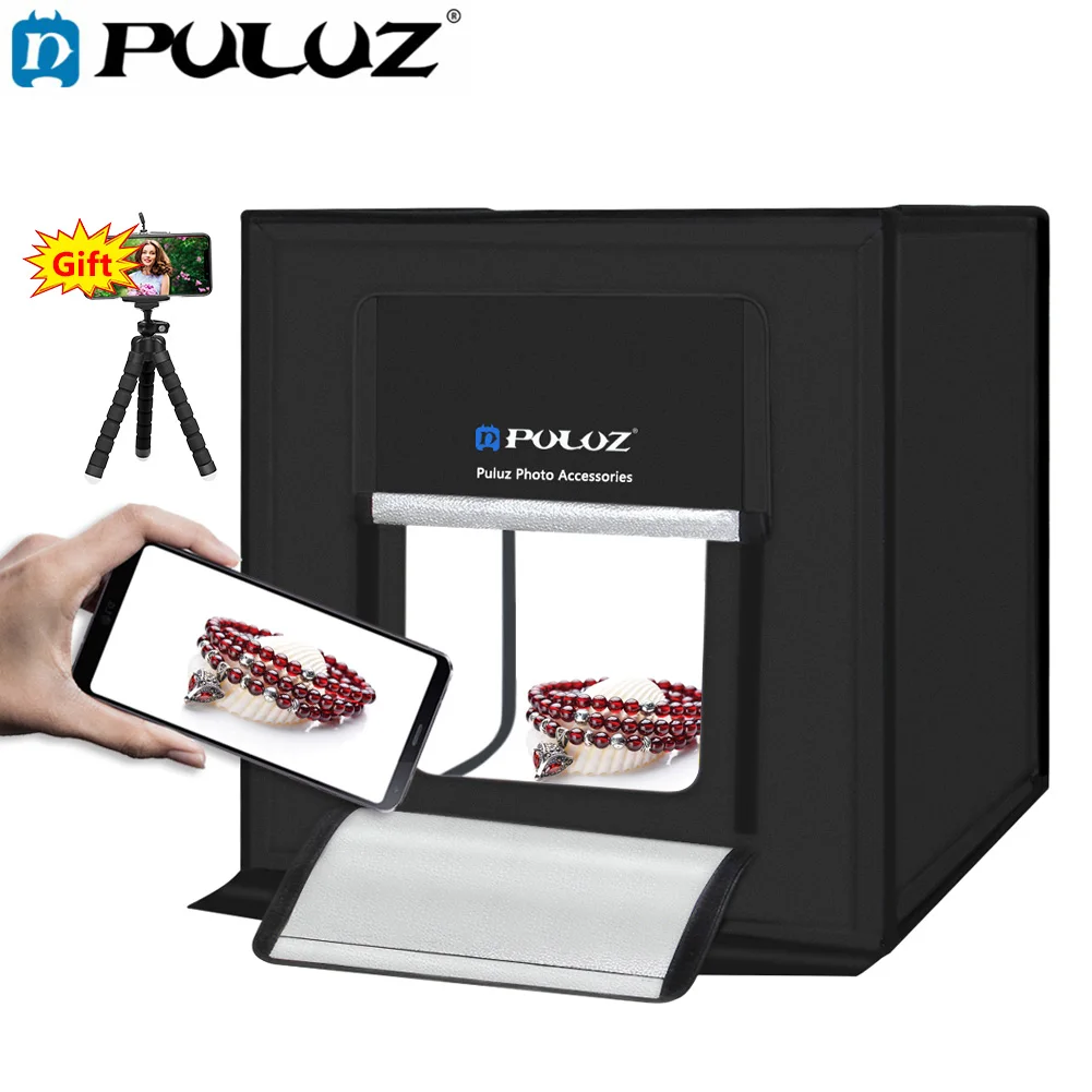 

PULUZ 80*80cm 31.5inch Dimmable Photo Studio Lighting softbox lightbox Folding light Box Photography Backdrop Shooting Tent kit