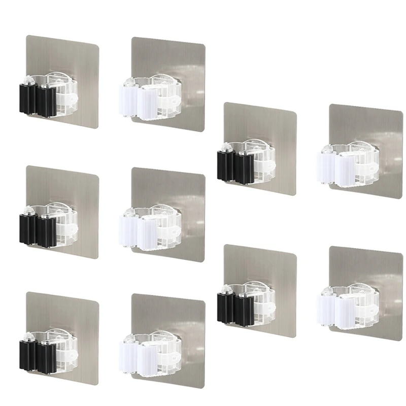 

Крючки клейкие универсальные настенные, органайзер для швабры, вешалка для метлы, кухни и ванной