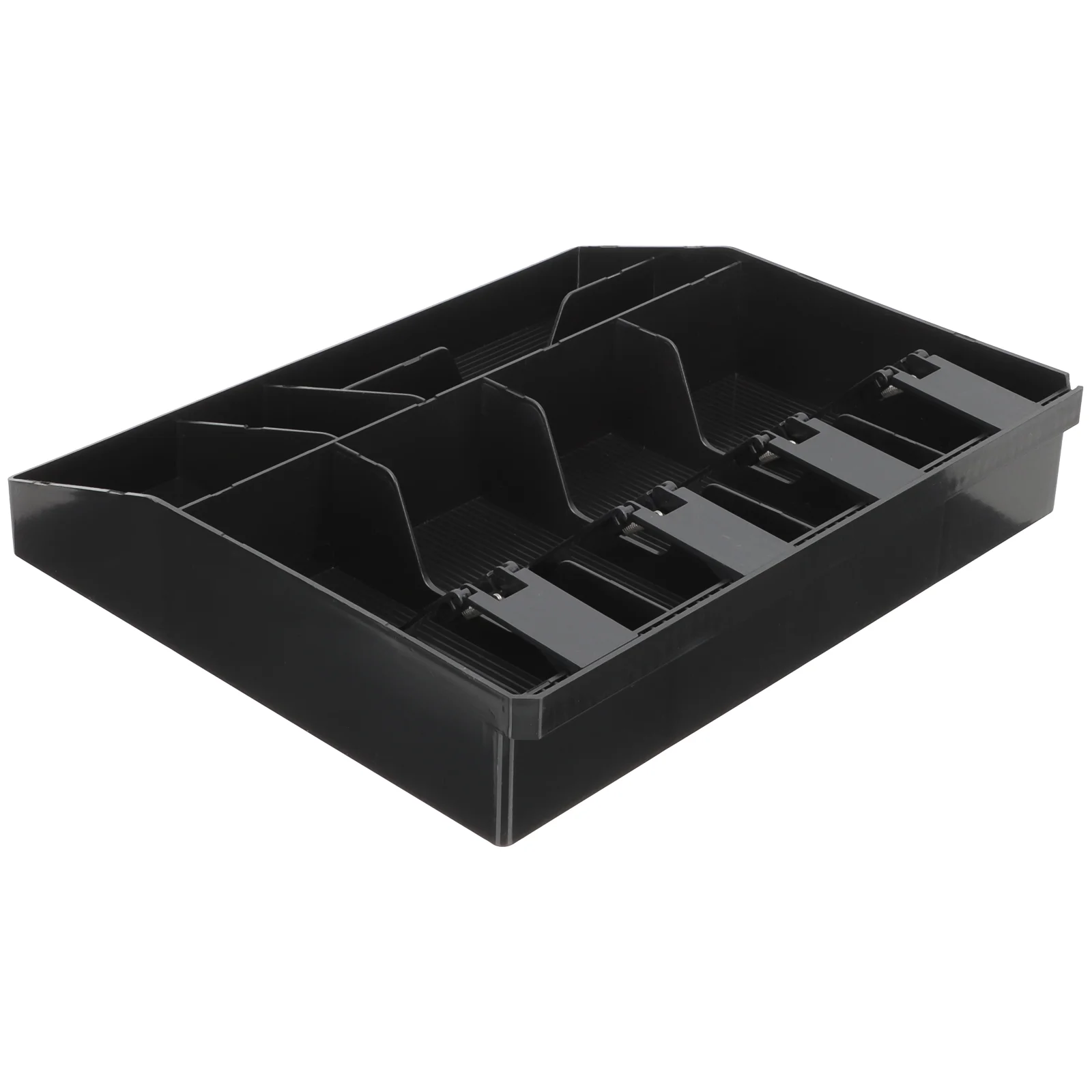 

Supermarket Cash Register Box Ticket Storage Case Small Currency Money Drawer Acrylic Tray Multiple Compartment Coin