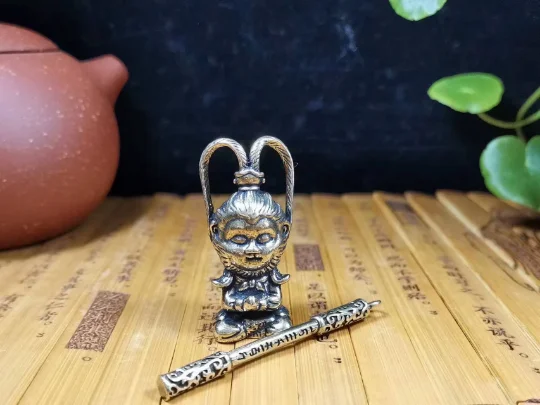 

Мини латунные фигурки Sun Wukong, украшения, фотоцеремония