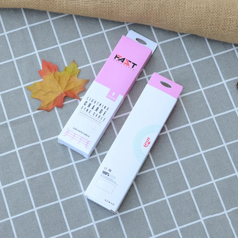 100 шт. упаковочная коробка для кабеля передачи данных универсальная кабелей Lightning