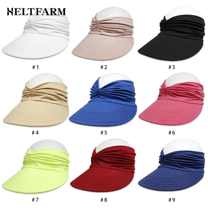 

2022 Flexible Adult Hat for Women Anti-UV Wide Brim Visor Hat Easy To Carry Travel Caps Fashion Beach Summer Sun Protection Hats