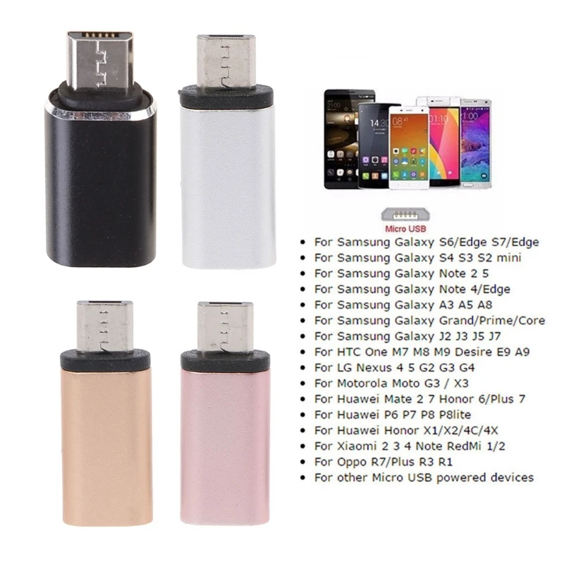 Адаптер-преобразователь данных USB 3.1 Type C мама-Micro 2.0 Тип B папа |
