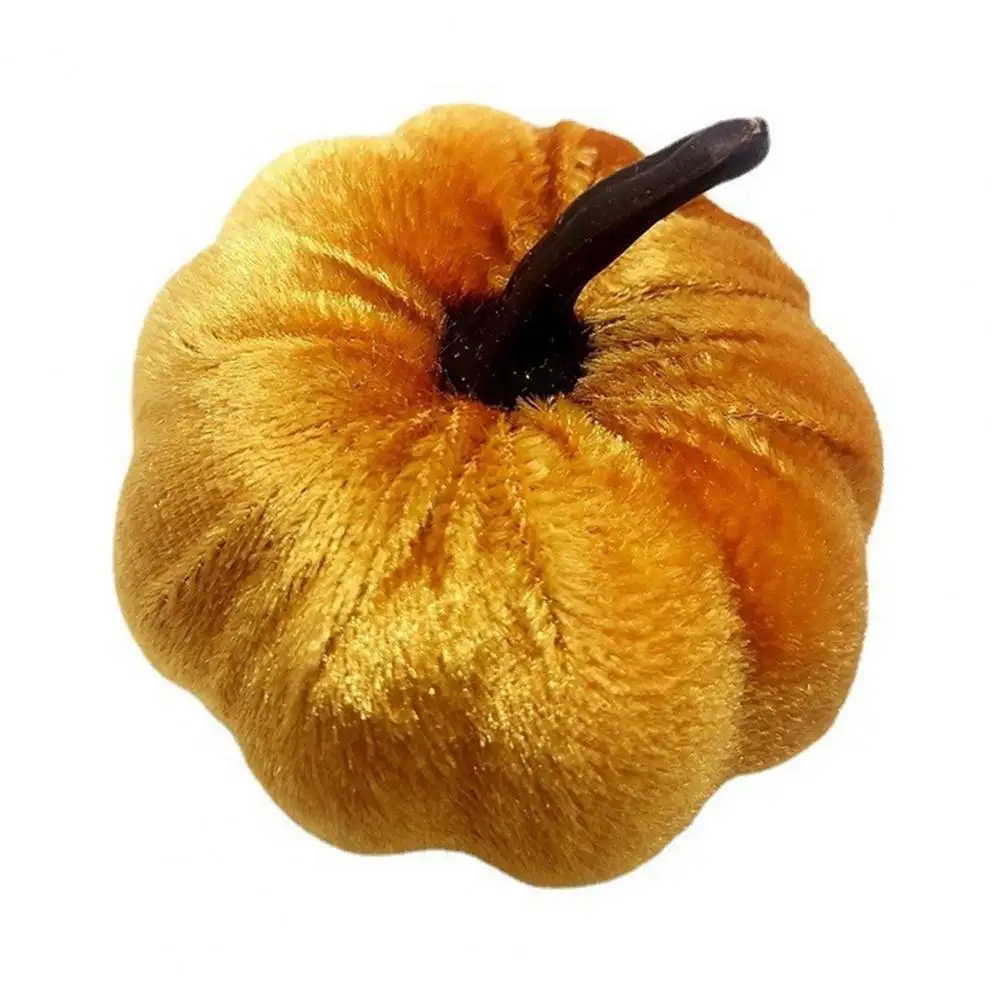 

Fall Themed Wedding Decorations Velvet Foam Pumpkins Reusable Fall Harvest Decorations for Thanksgiving Halloween Flannel