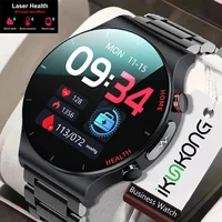 2022 new ecgppg smart watch men sangao laser heart rate watches ip68 waterproof fitness tracker smartwatch for huawei xiaomi
