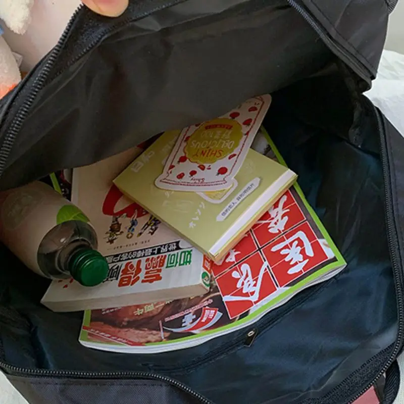 Fashion Unisex 2D Drawing Backpack Cute Cartoon School Bag Comic Bookbag for Teenager Girls Boys Daypack Travel Rucksack Bag