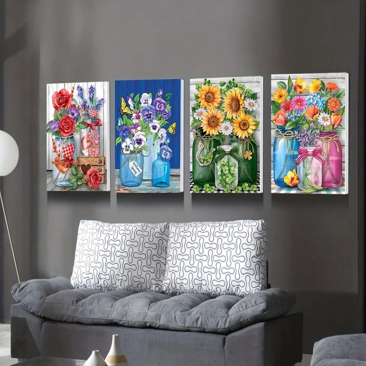 YZMLY DIY алмазная живопись круглый букет цветочный узор полный алфавит Алмазная