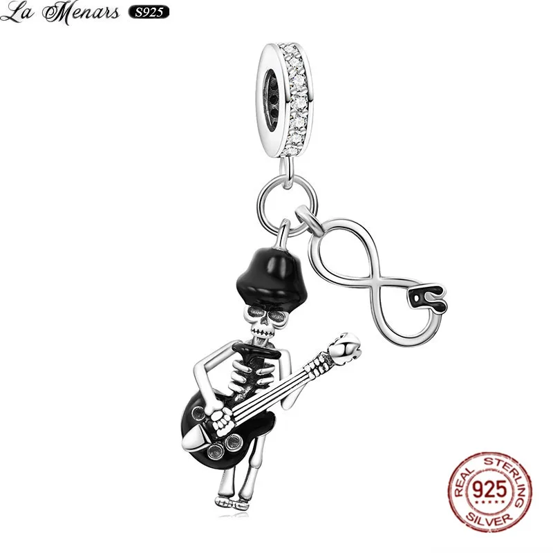 

Подвеска-Шарм La Menars в виде скелета из серебра 925 пробы