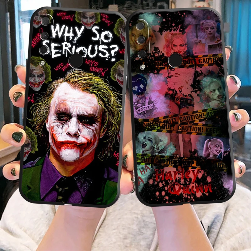 

Funny Joker Clown Phone Case For HUAWEI Honor 8X 9X 9 Lite 10 10X Lite 10i 9A Funda Black Protective Smartphone Coque