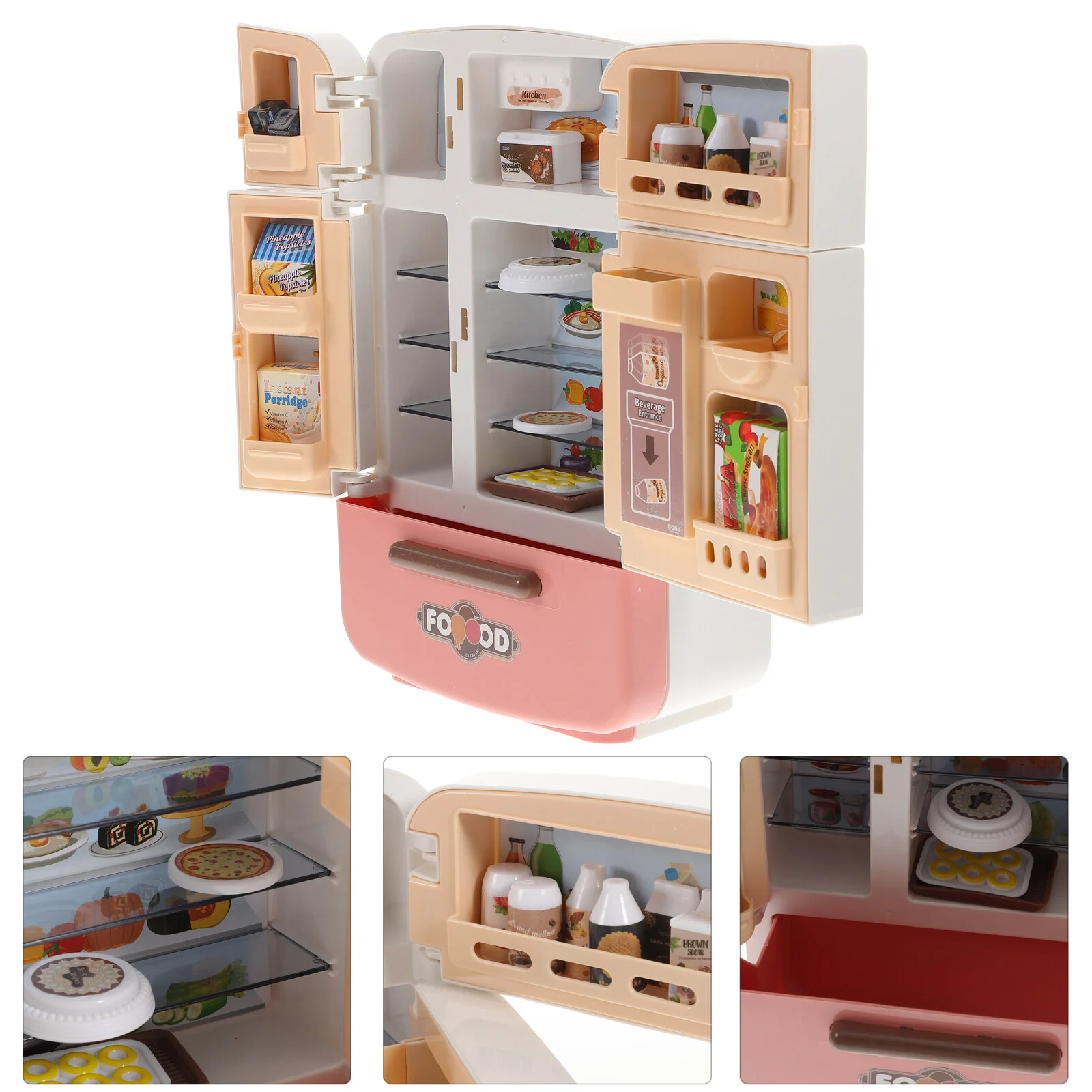 

Material Mini Frig Fridge Accessories House Stuff Plastic Miniature Decoration Child