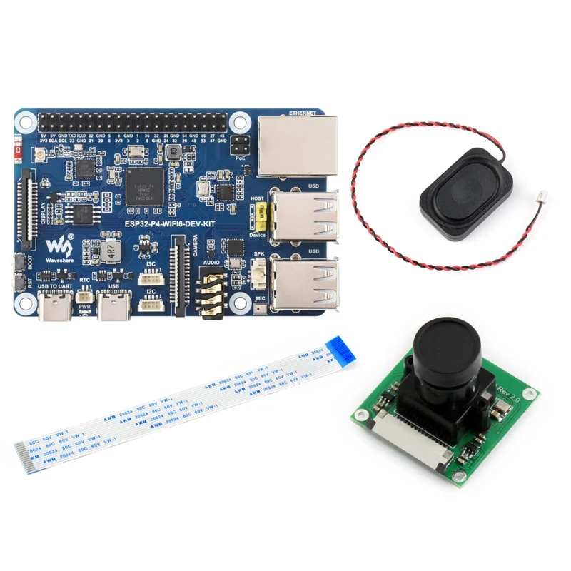 Плата разработки ESP32-P4-WIFI6-DEV-KIT, с богатым набором человеко-машинных интерфейсов, на базе ESP32-P4 и ESP32-C6, поддерживает Wi-Fi (art.: 3920dae96b4c8) - 3920dae96b4c8