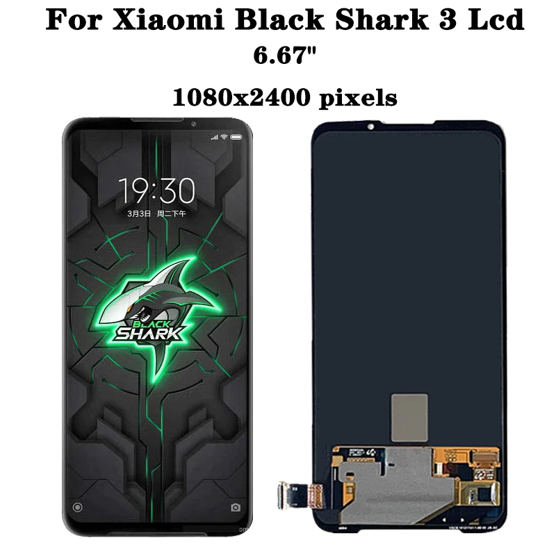 Оригинальный сенсорный экран 6 67 дюйма для Xiaomi Black Shark 3 LCD KLE-H0 цифровой