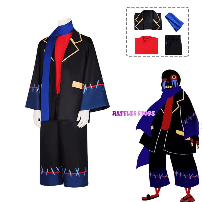 Anime Game Undertale XTALE Cross Sans Cosplay Costume White Cloak Cape  Combats Uniform Adult Man Woman Halloween Party Suit Cos - AliExpress