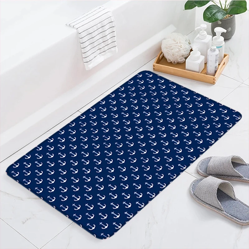 

Foot Mat Anchor Living Room Carpet Entrance Doormat Kitchen Rug Custom Home Rugs Carpets Bath Prayer Bathroom Door Floor House